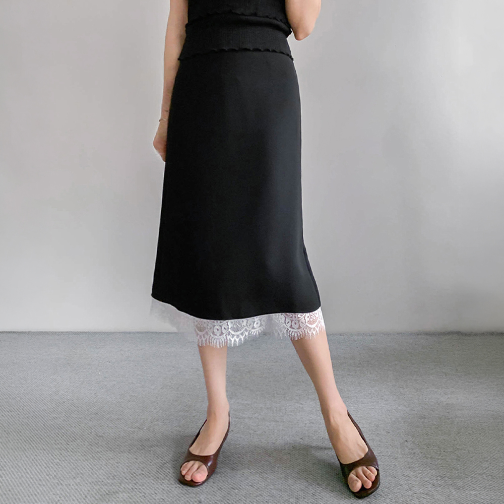 MADE LIN Envre Race layered Skirt[size:F(55~66)]