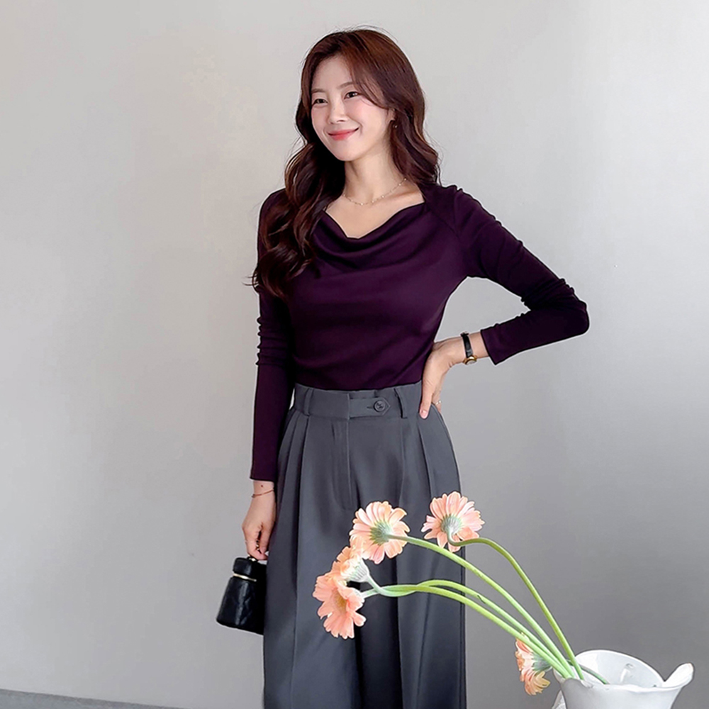 Laurent Draped Shirred Tee [size:F(55~66)]