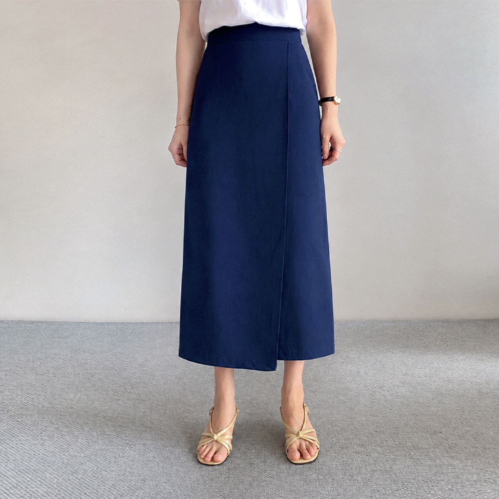 MADE LIN Cellier Neat and Feminine Fit Wrap Skirt [size:F(55~66)]