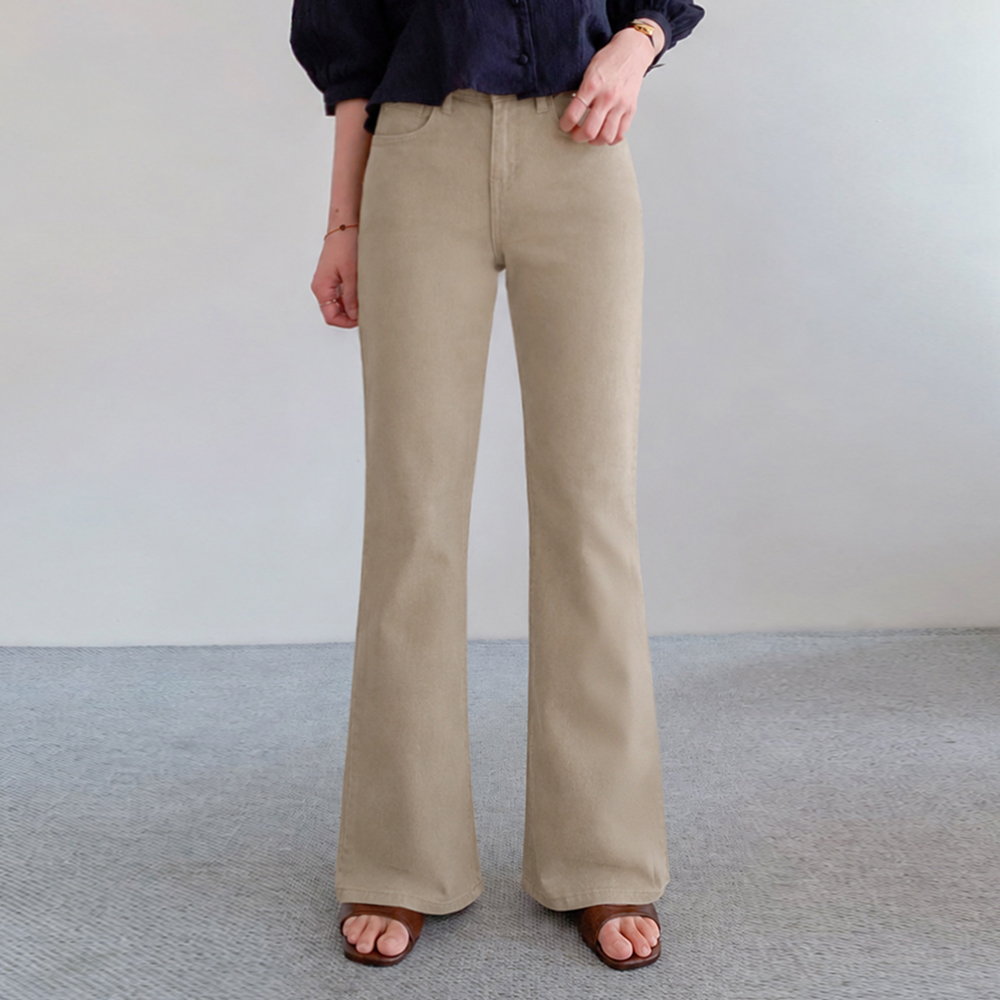 Selen 3TYPE Jjangjjang Span Slim Boot cut Pants (Short/Basic/Long) [size:S,M,L,XL,2XL]