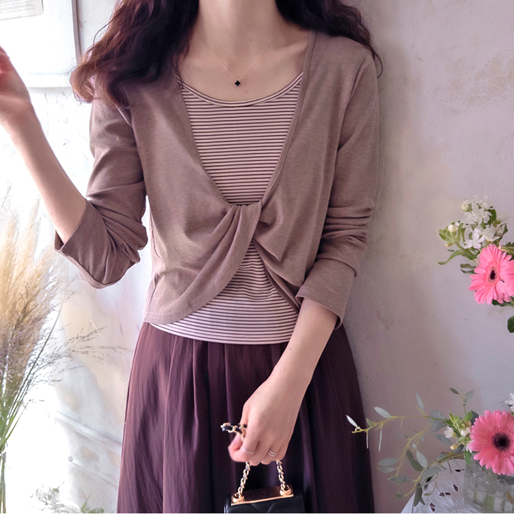 Diana Stretchy Spandex Delicate Fit Sleeveless Set Tee [size:F(55~66)]