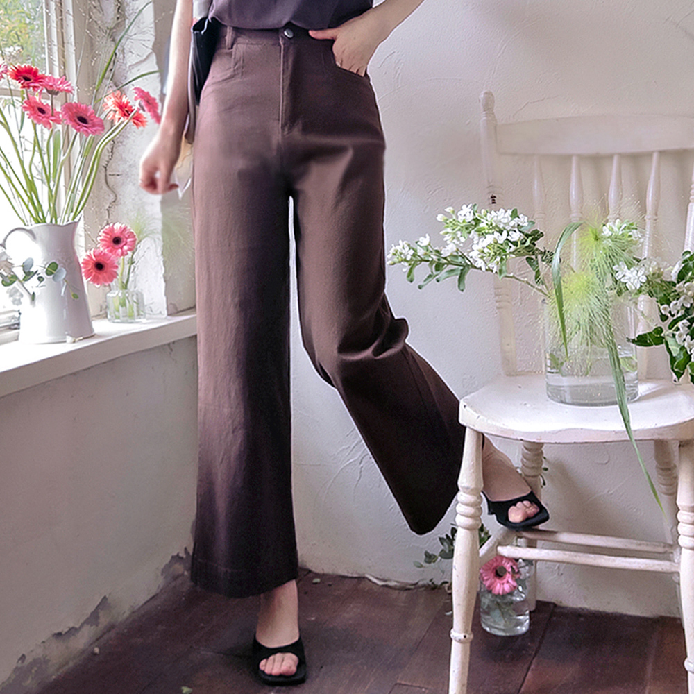 Jeanne Pocket Soft Stretch Band Pants [size:S(44),M(55),L(66)] 