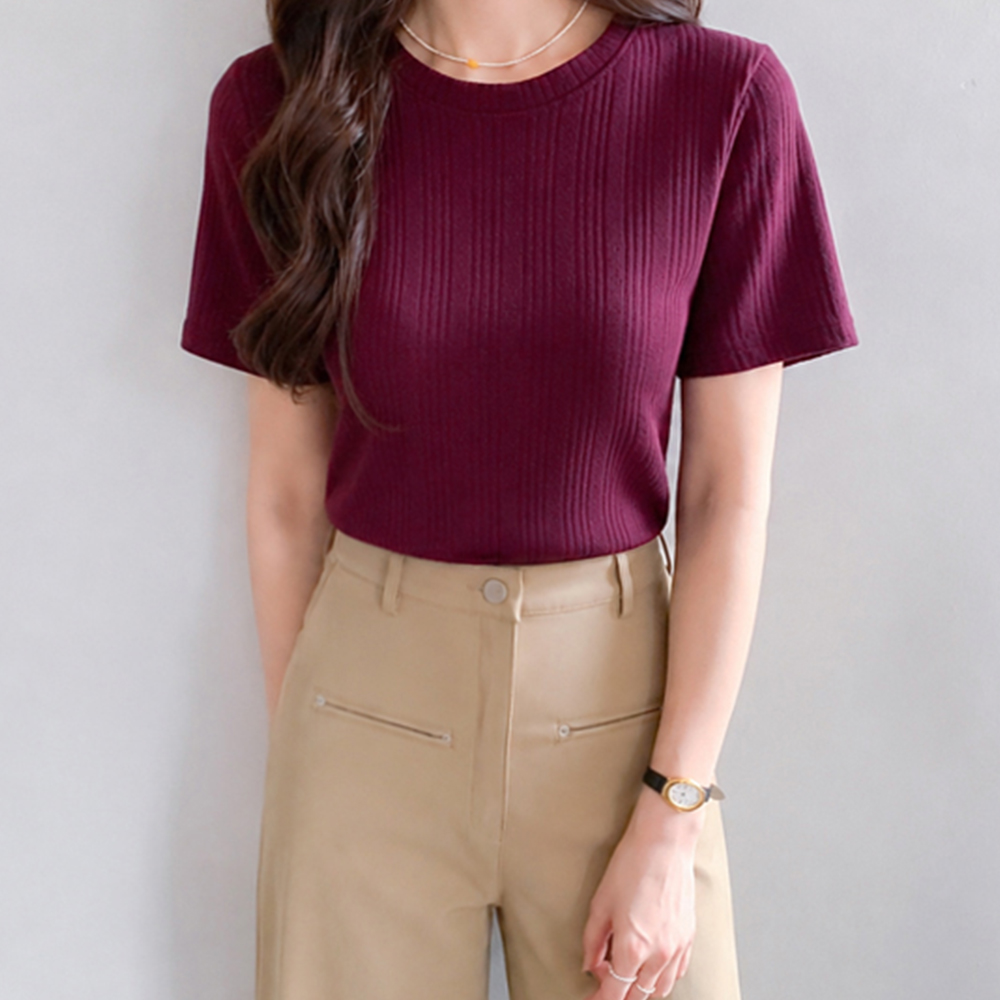 Rosé Short Sleeve Knit [size:F(55~66)]