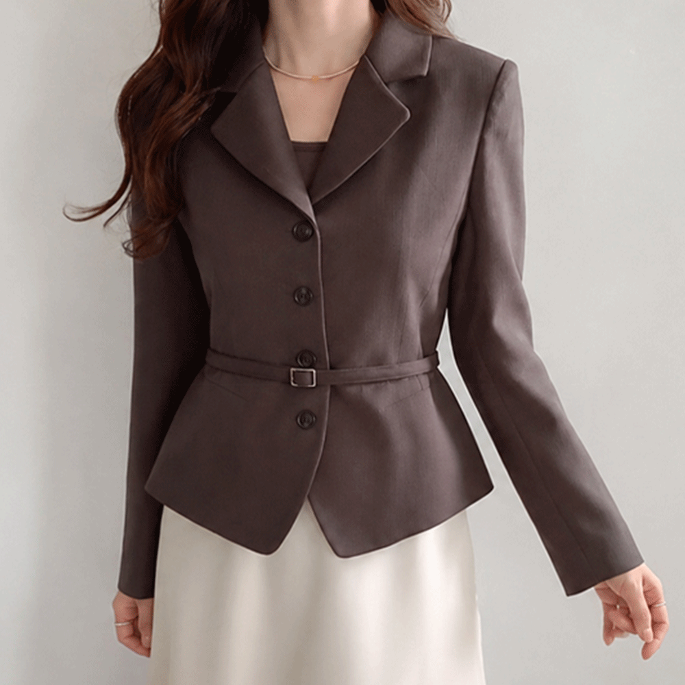 [Belt Set] Vivien Belted Tailored Jacket [size:F(55~66)]