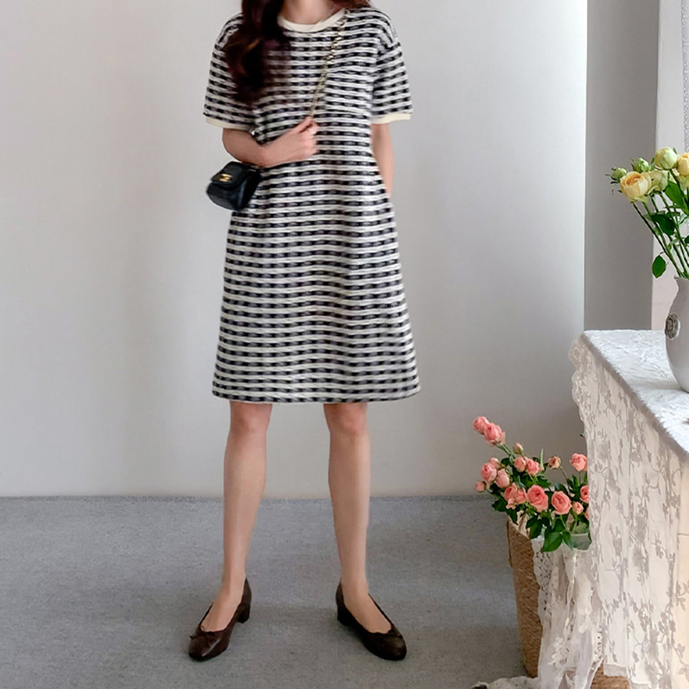 [New Arrival Special 18% Sale] MADE LIN Ronia Comfortable Tweed-Like One Piece [size: F (55~66)]