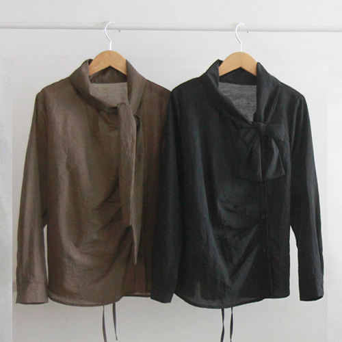 [Special Sale 30% ★ Limited Quantity] Jerik & Tie Autumn Tencel Lovely Blouse [Size: F (55~66)]