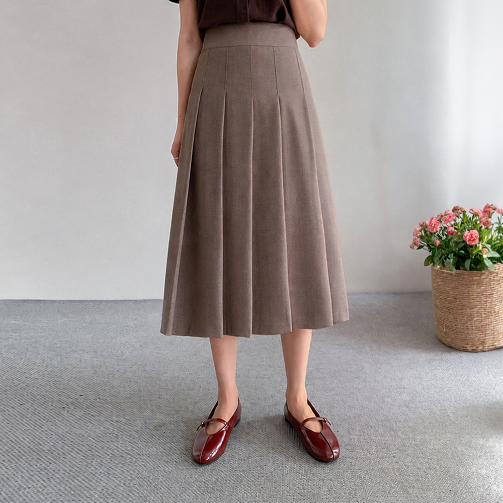 Hamilton Aline Pleats Rong skirt [size:S,M,L]