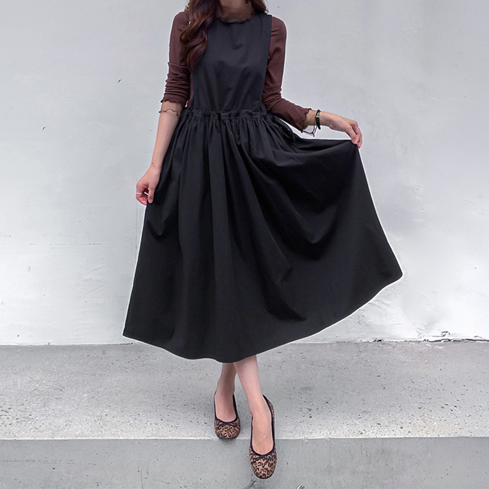 [New Arrival Special 12% Sale] MADE LIN Oven Lovely Ribbon Sleeveless Suspender Dress [size: F (55~66)]