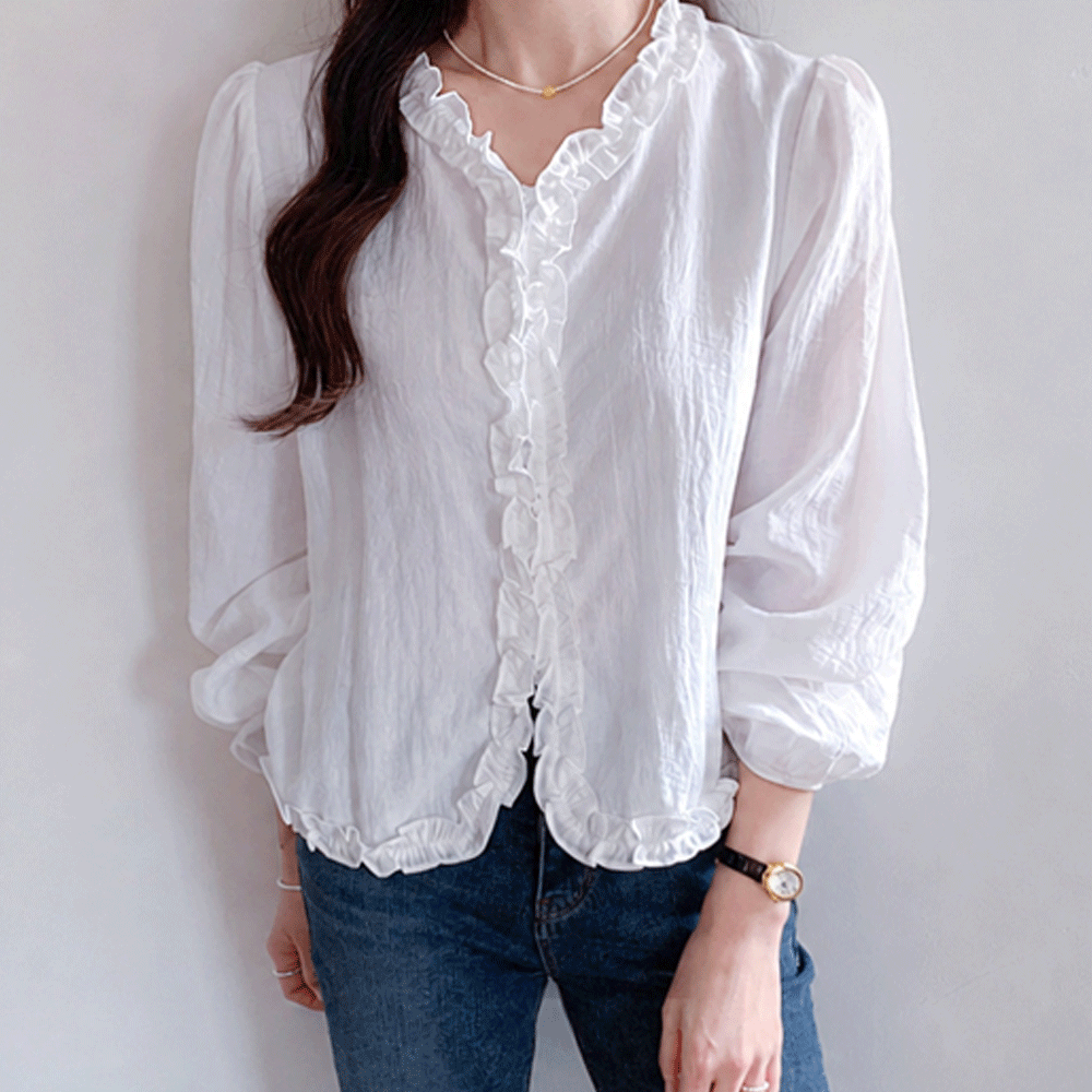 Chloe Romantic Freel Blouse[size:F(55~66)]