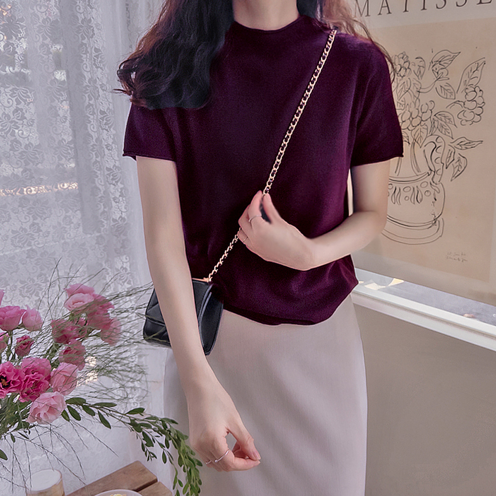 Jenny Doldoli Fluffy Neck Sleeve Soft and Flexible Knit [size:F(55~small 77)]
