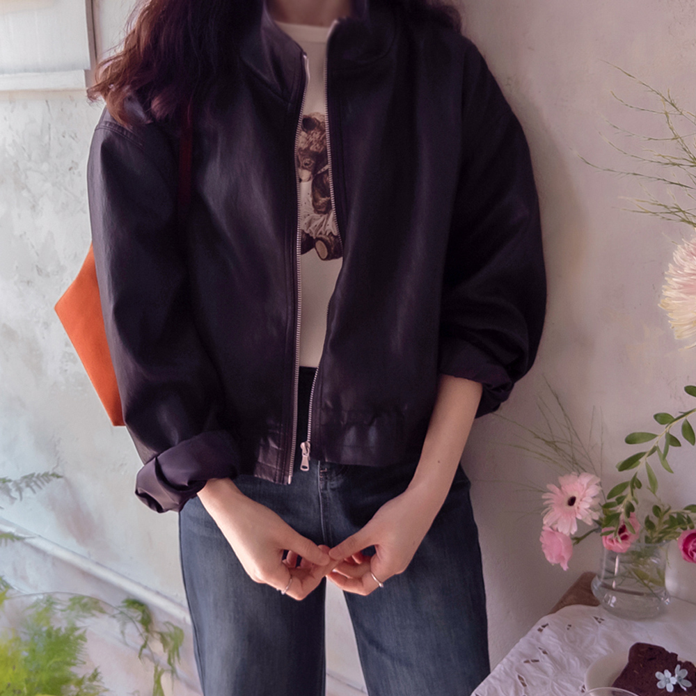 Franco Under-String Soft & Flexible High-Quality Leather Jacket [size:F(55~66)] 