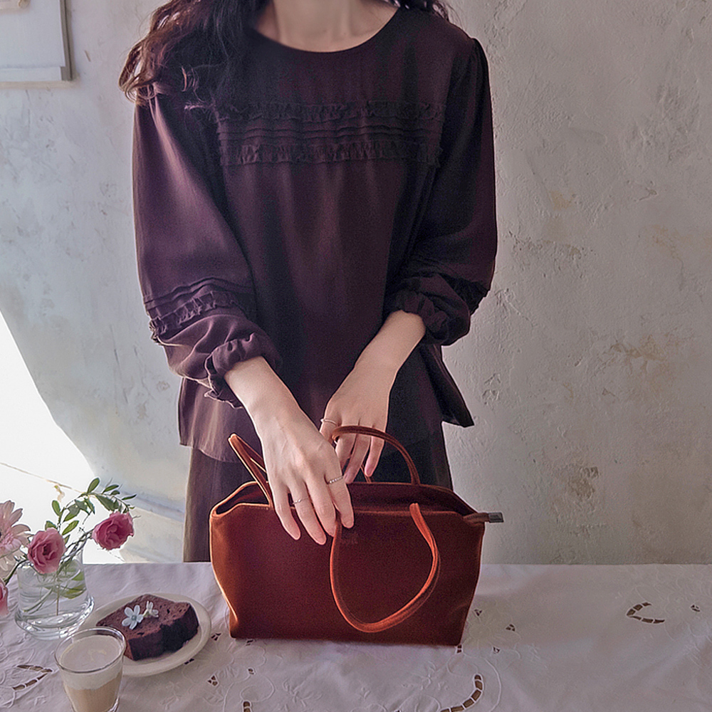 Road Shearing Flexible Loose Fit Blouse [size:F(66~77)]