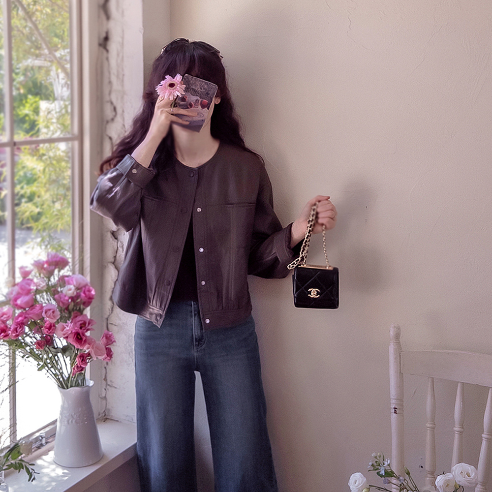 Shoe Crantz High-Quality Pretty Washed Leather Stylish Jacket [size:F(55~66)]