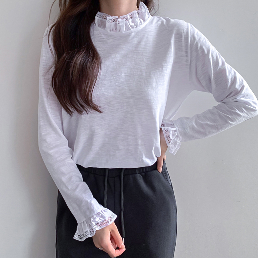 Pansy Race Free Neck Layered Tee [size:F(55~66)]