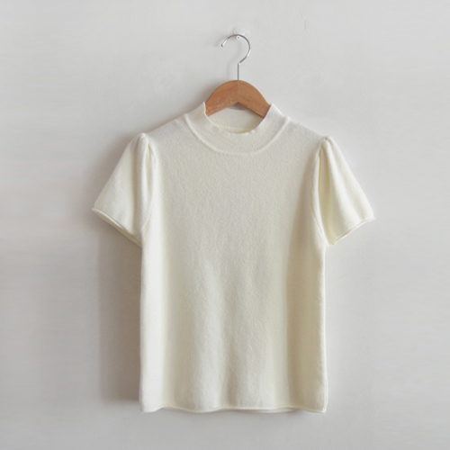 [Special Sale 30% ★ Limited Quantity] Autumn Cotton Candy Soft Spandex Cute Short Sleeve Knit [Size: F (55~Small 66)]