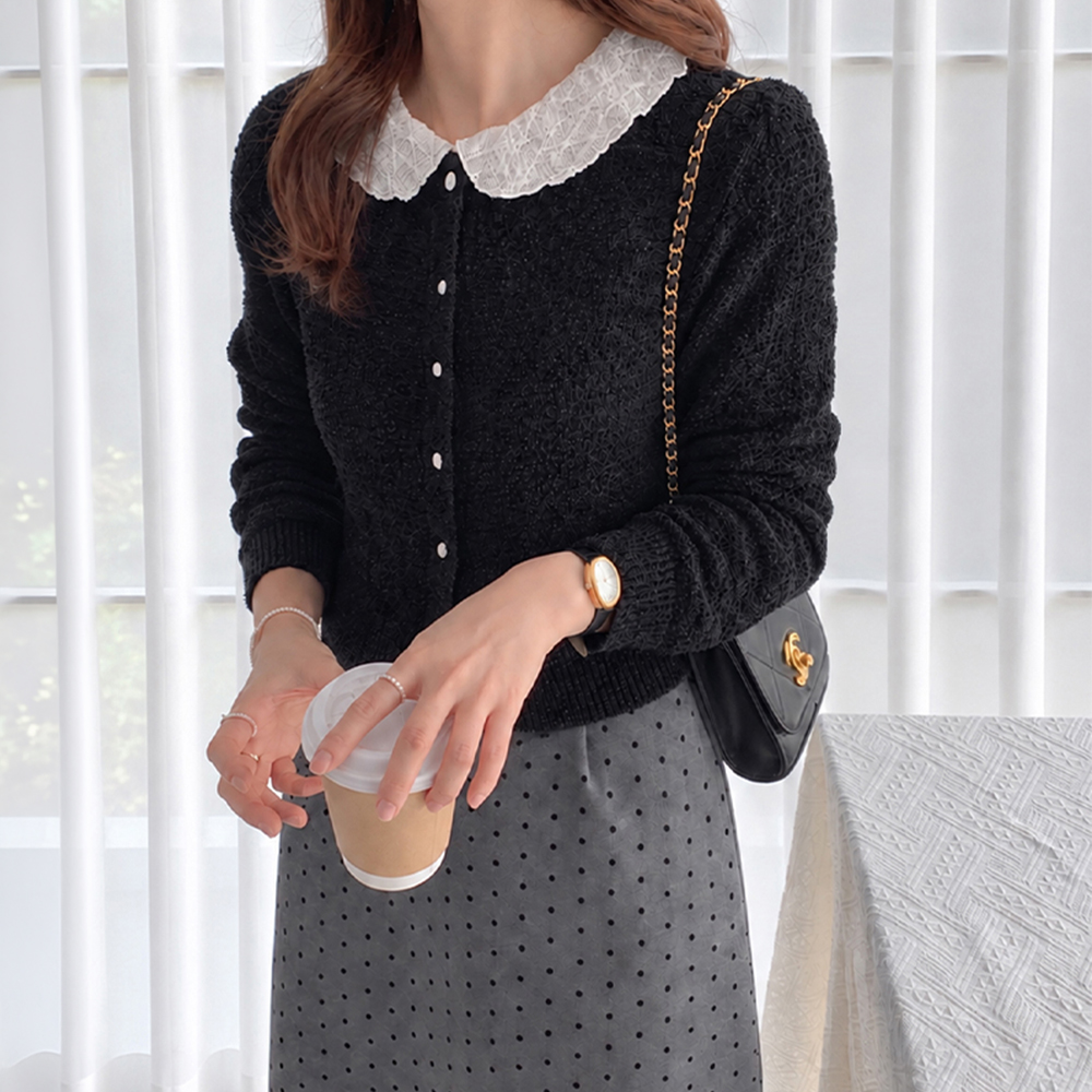 Elegance Texture Boucle Cardigan[size:F(55~66)]