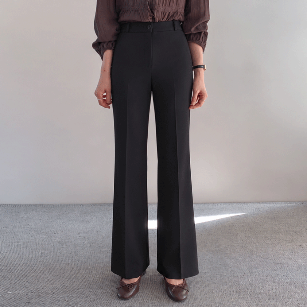 Crazy Span Long Legs Slim Boot Cut Slacks (Short,Long) [size:S,M,L]