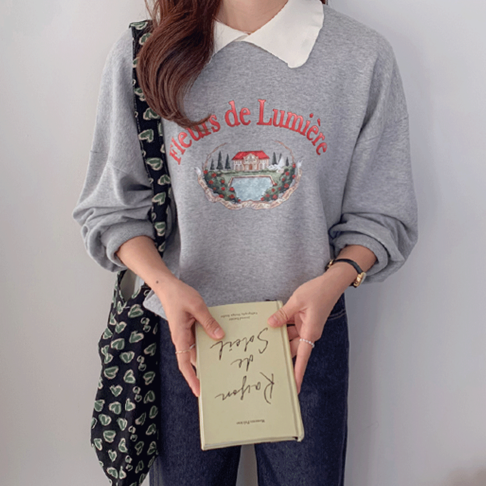 Rumi Kara printing Man to man[size:F(55~66)]