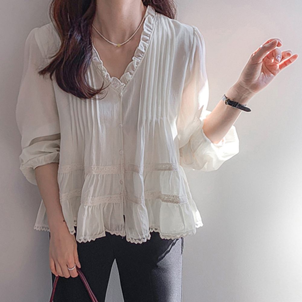 Luti Freel Ruffle Blouse[size:F(55~66)]