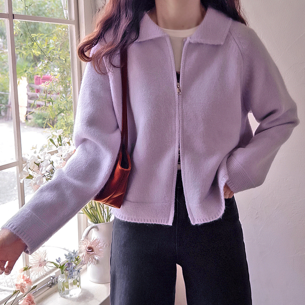 Rodicara Thick Weave Soft Zip-Up High-Quality Knit Outer [size:F(55~66)]