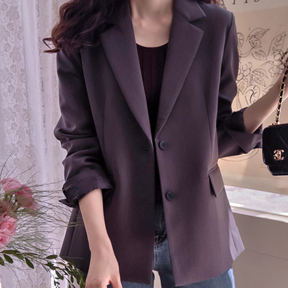 [New Arrival Special 15% Off] <FONT color=#5a3954>MADE LIN</font> D&Lux Back Slit Embroidered Sturdy yet Flexible Premium Jacket [size:F(55~66),L(77~88)]