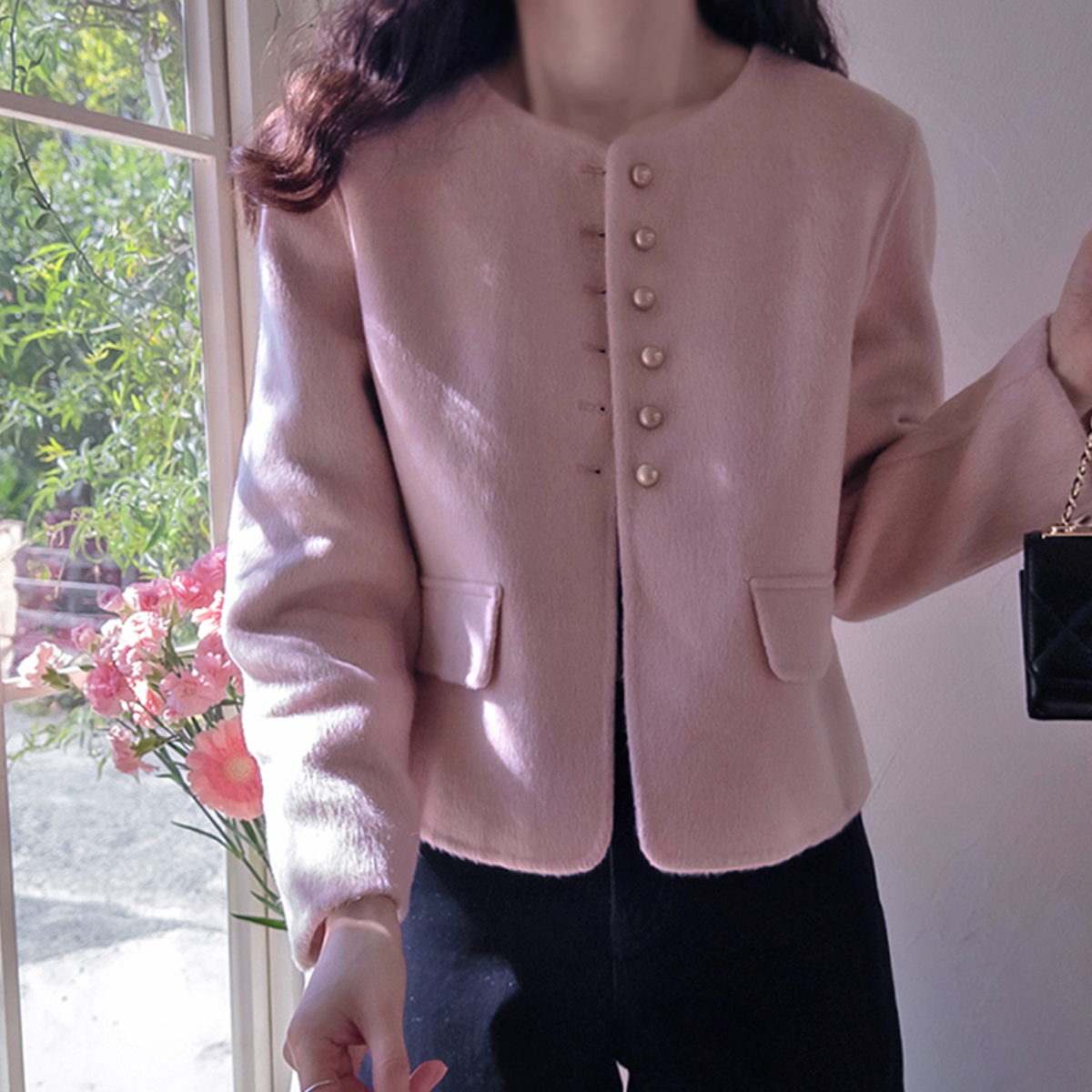 [Limited Quantity Special Sale] Robens Lovely Button Wool Bag Handmade Outer [size:F(55~66)]