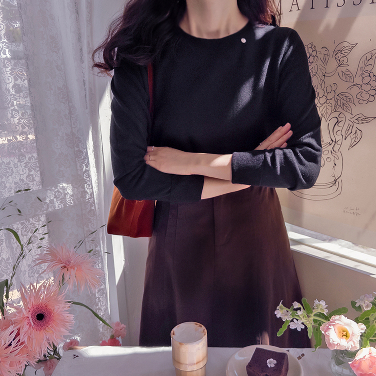 Matisse Neck Pendant Soft Spandex Vescos Delicate Fit Knit [size:F(55~66)]