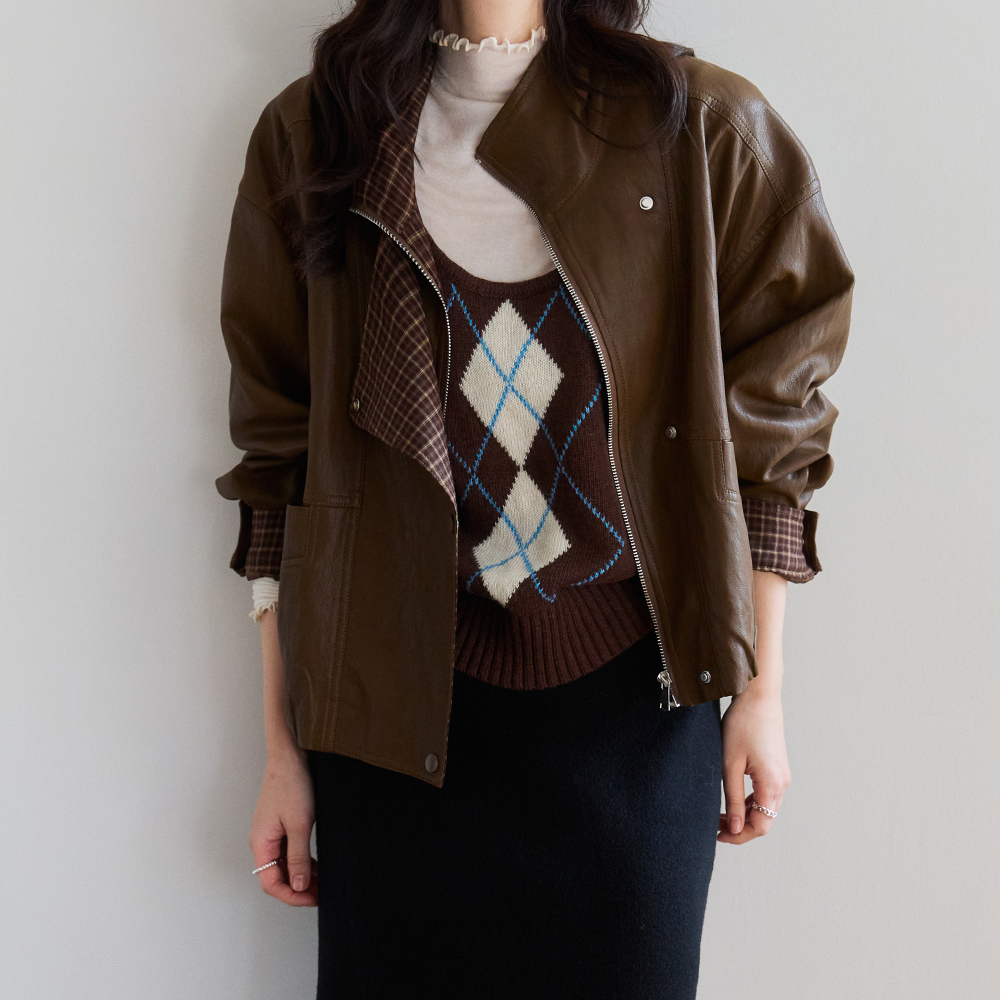 Heria Perfect Fit Leather Jacket [size:F(55~77)]