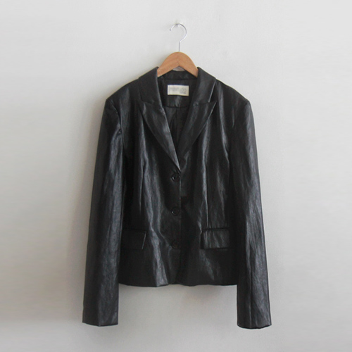 [Special Sale 30% ★ Limited Quantity] Andrew Kara Soft & Flexible Leather Stylish Jacket [Size: F (55~66)]