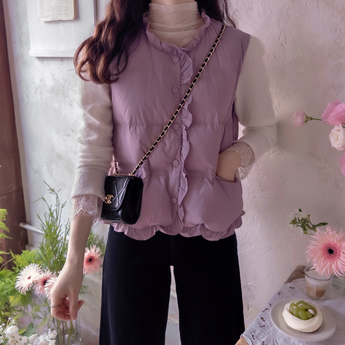 Versharing Duck Down Bag Magnetic Button Cozy Warm Padding [size:F(55~66)]