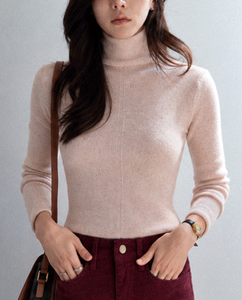 Marena Sheer Highneck Turtleneck [size:F(55~66)]