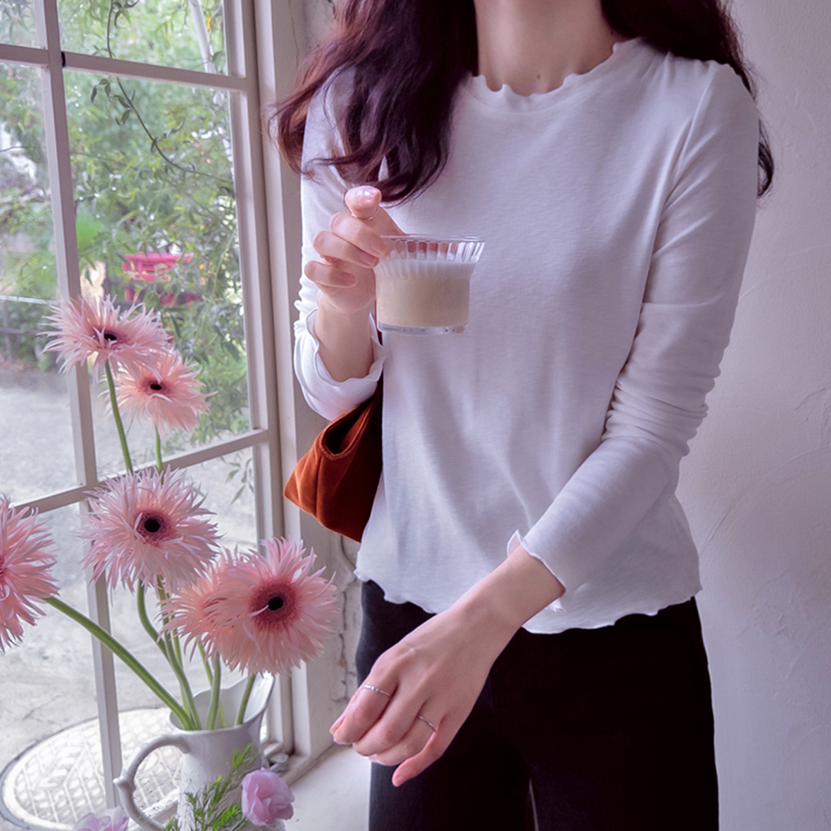 Laura Wave Chewy Cheese Soft Spandex Lovely Tee [size:F(55~66)]