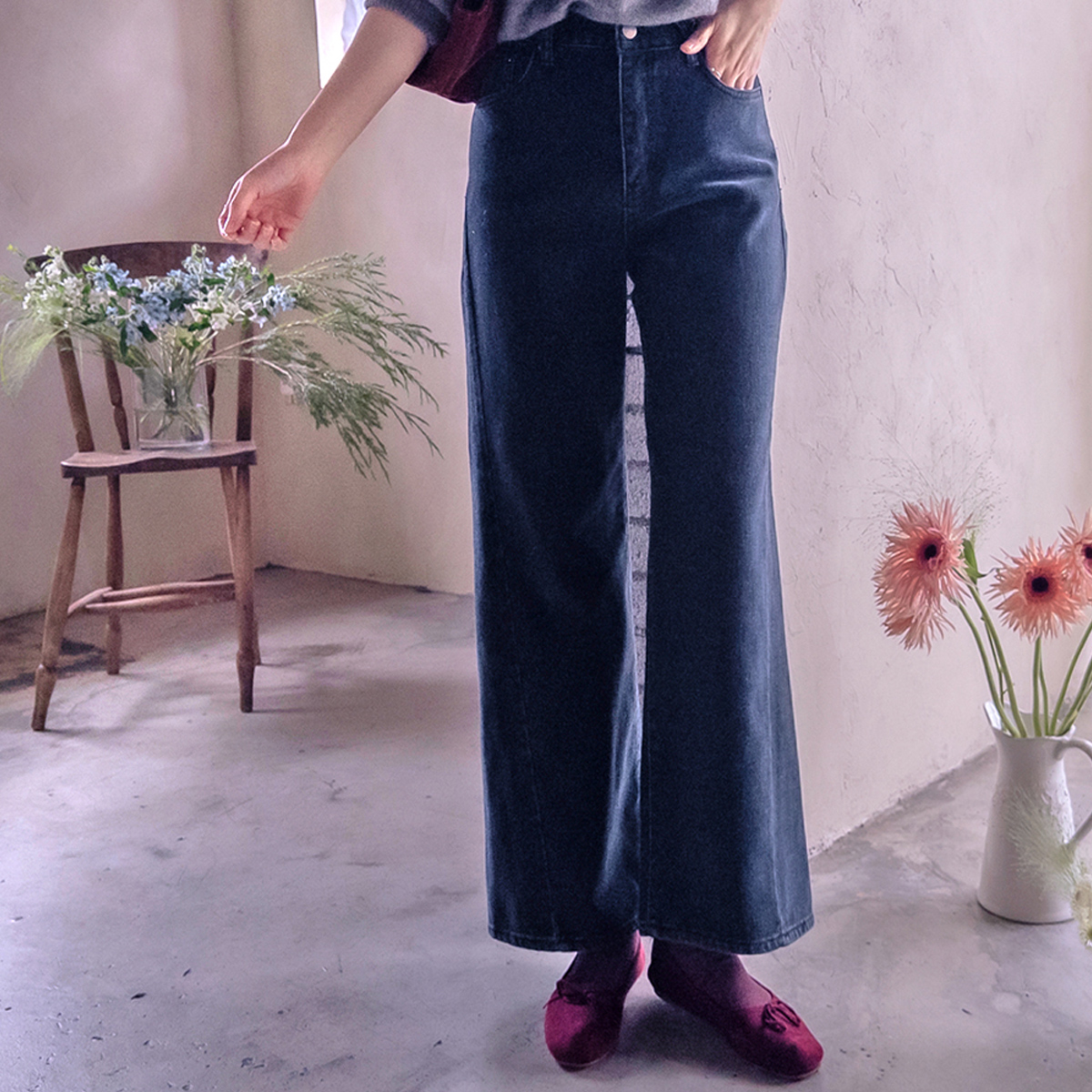Cage Velour Lined Mink Short Fleece Warm Pants [size:S,M,L]